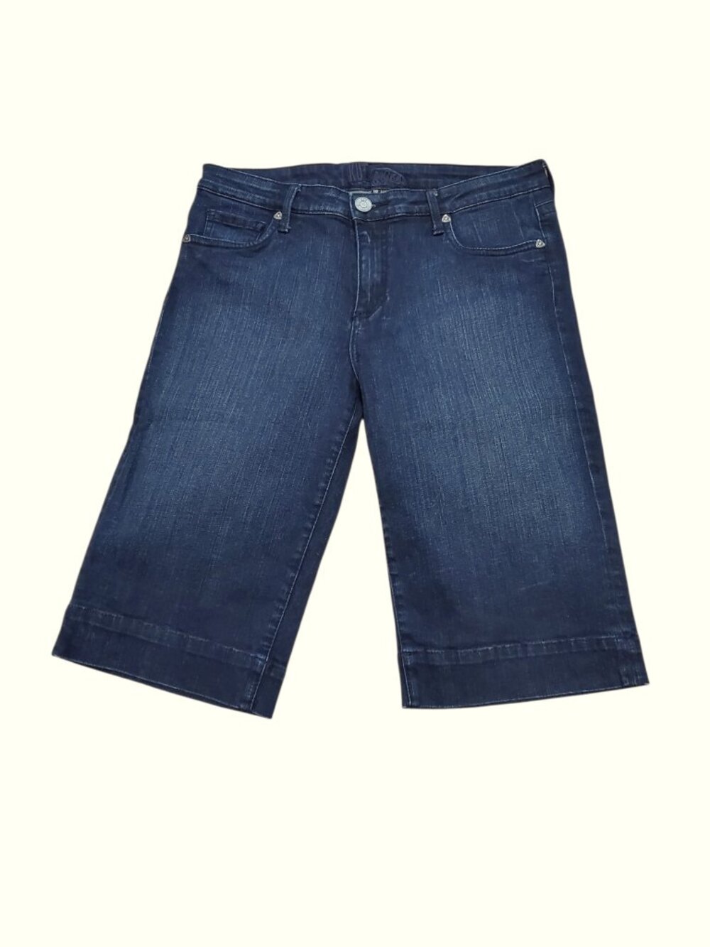KUT from the Kloth SZ 10 Stretch Denim Bermuda Blue Jean Shorts